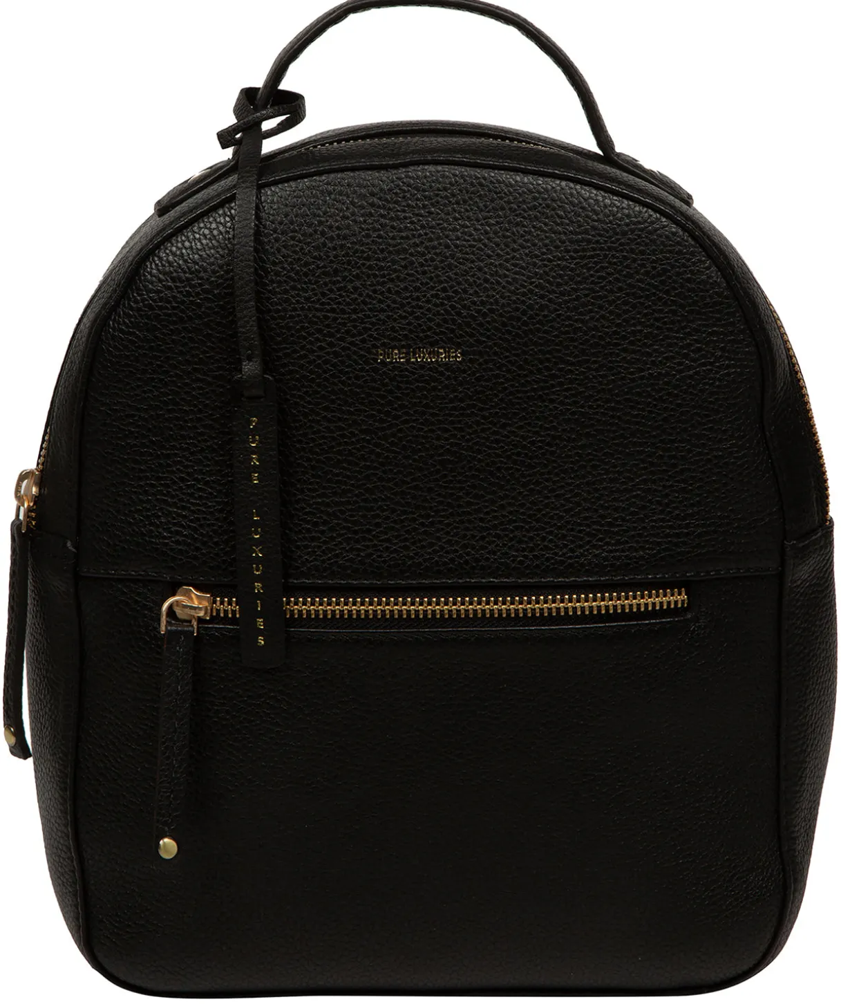 Sophia' Black Leather Backpack