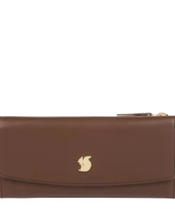 Sugar' Ombré Chestnut Leather Tri-Fold Purse