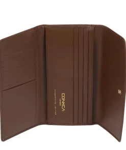 Sugar' Ombré Chestnut Leather Tri-Fold Purse