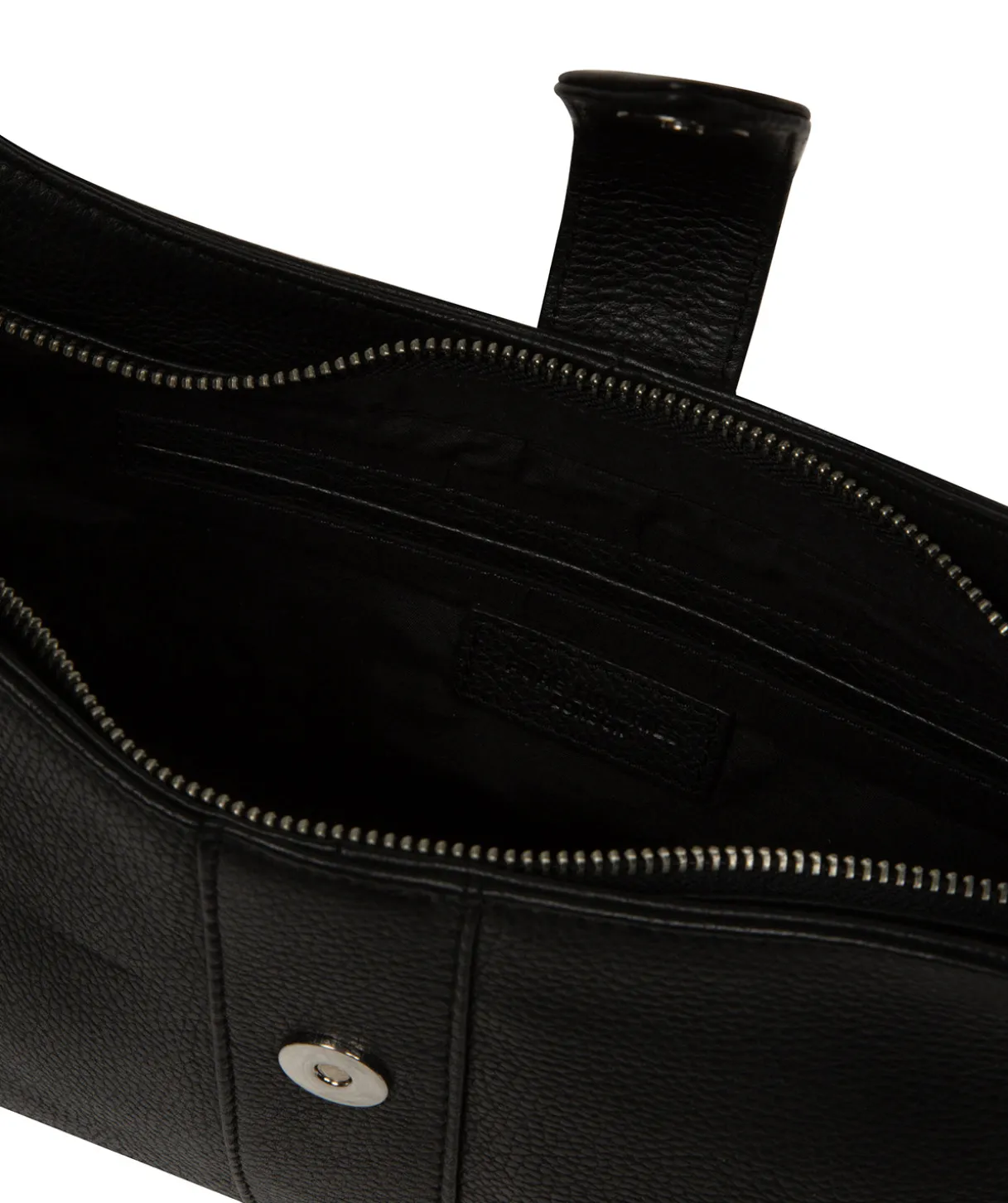 Suki' Black Leather Evening Bag