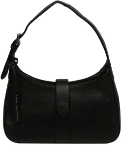 Suki' Black Leather Evening Bag