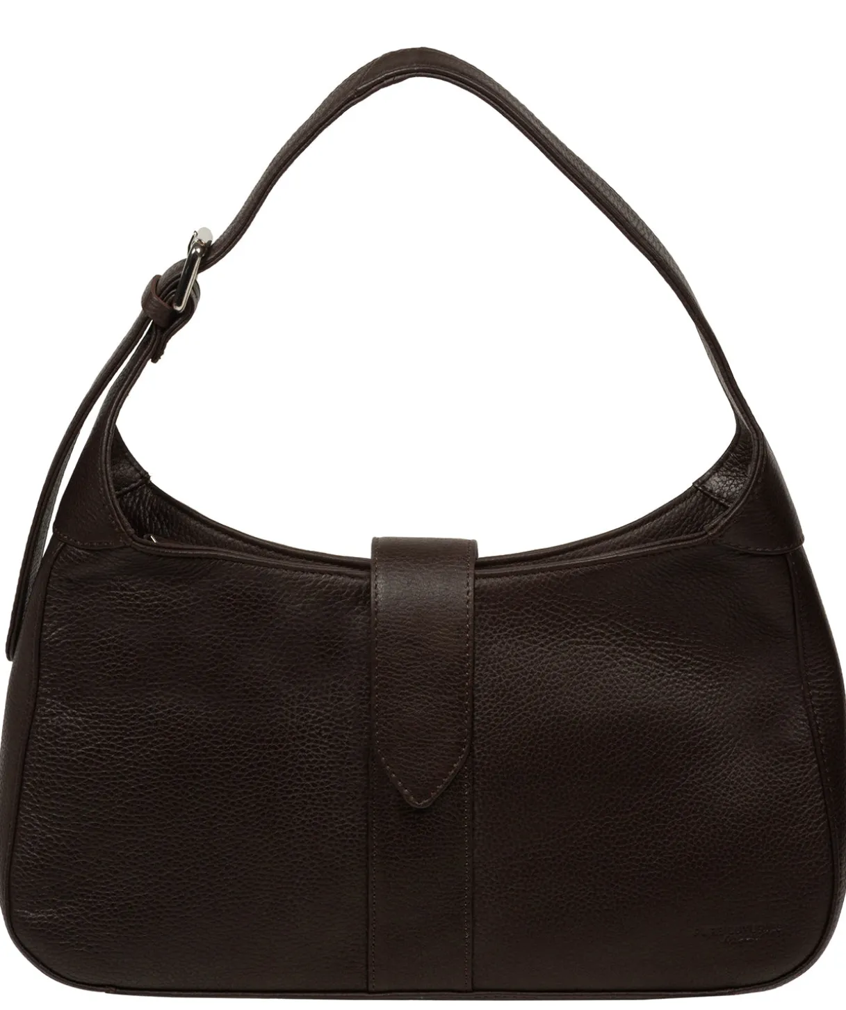 Suki' Espresso Leather Evening Bag