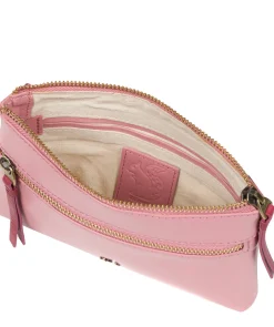 Sweetie' Blush & Orchid Leather Cross Body Bag