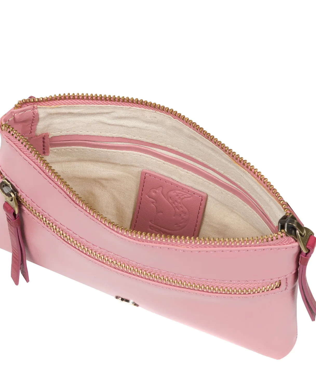 Sweetie' Blush & Orchid Leather Cross Body Bag