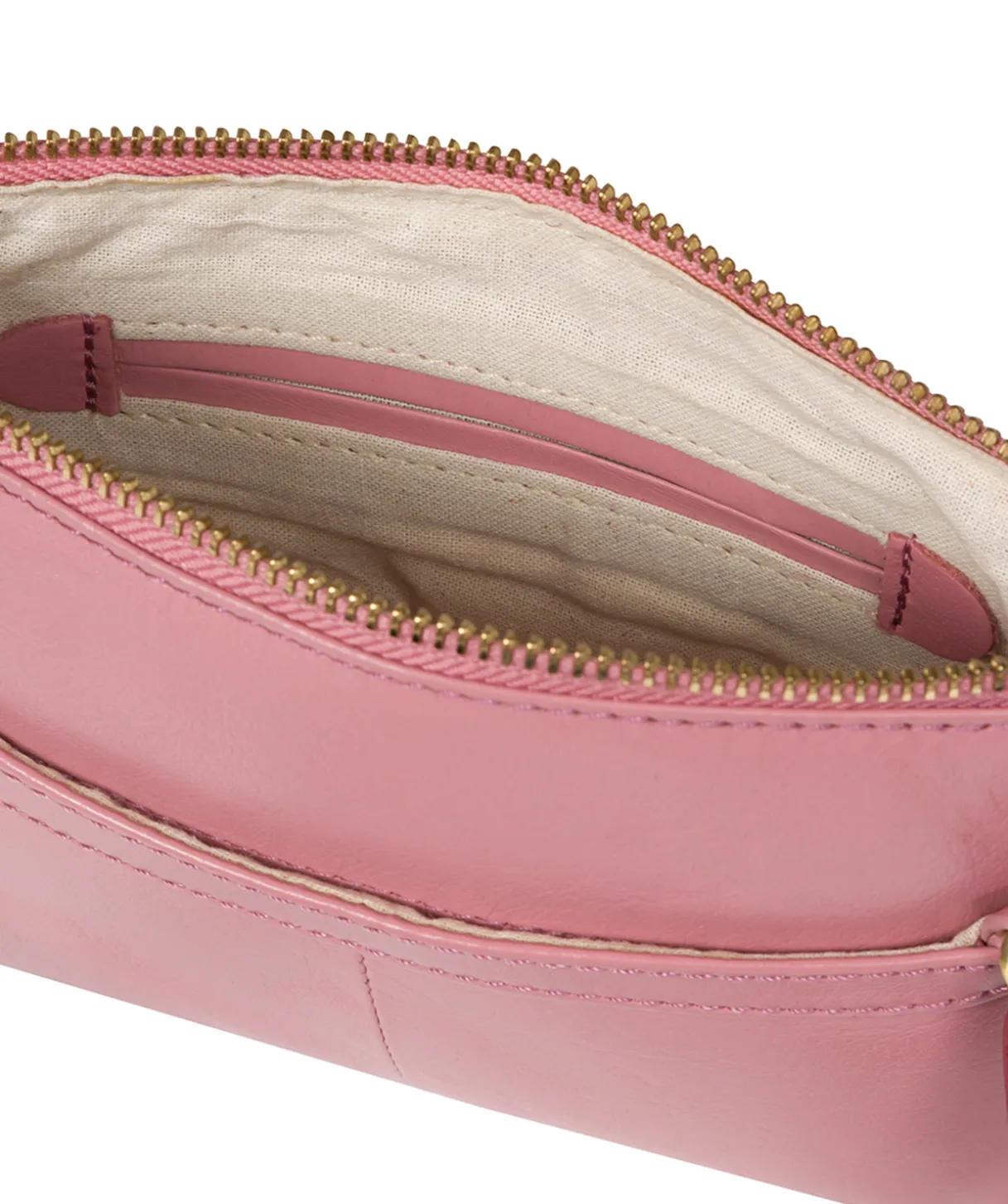 Sweetie' Blush & Orchid Leather Cross Body Bag