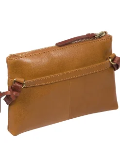 Sweetie' Dark Tan & Conker Brown Leather Cross Body Bag