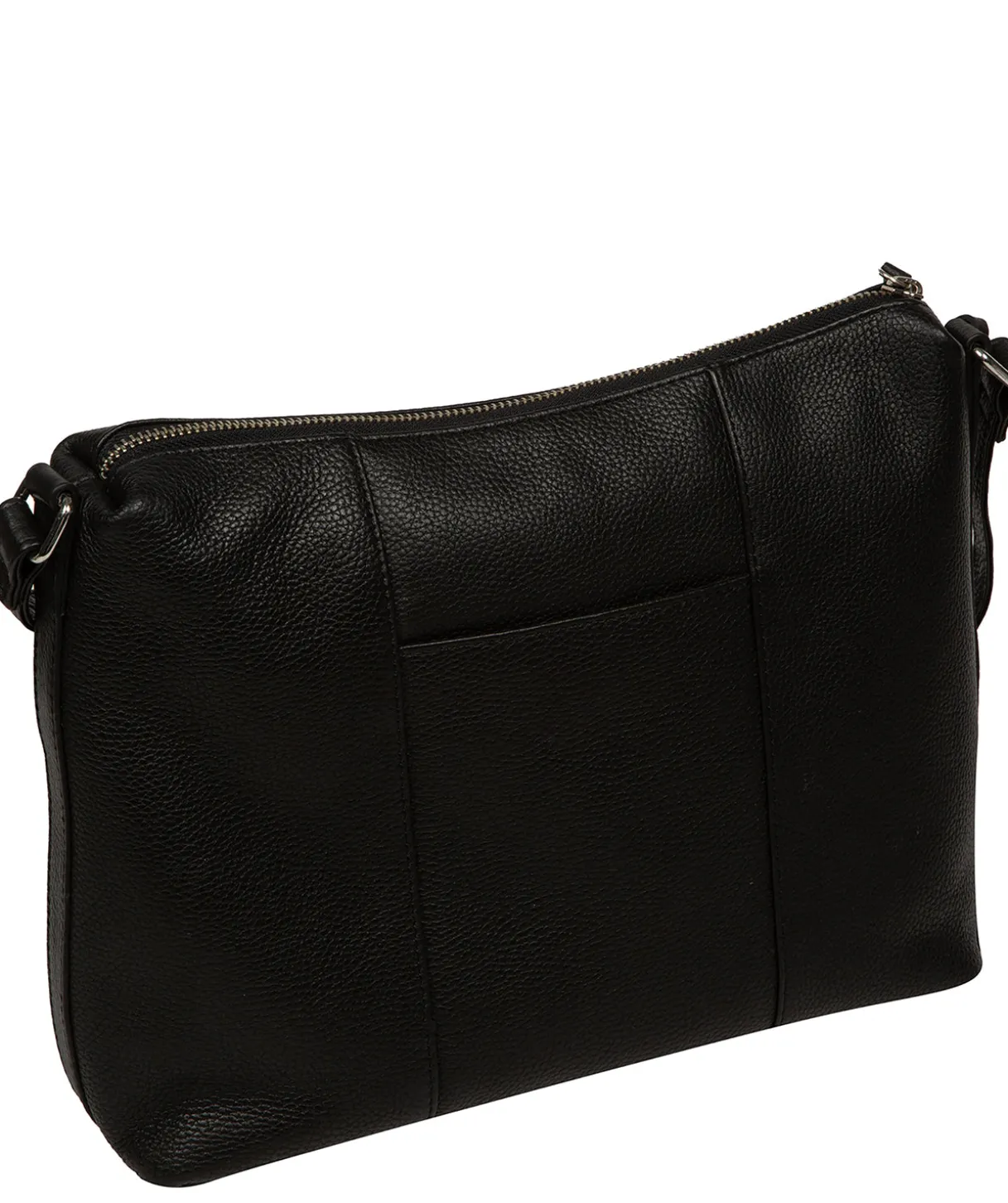 Sylvie' Black Leather Shoulder Bag