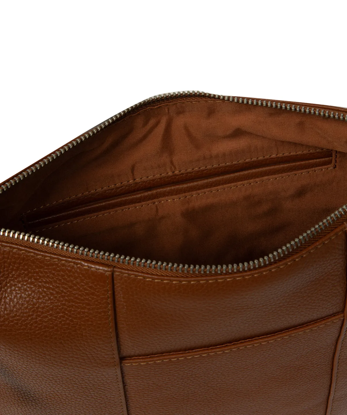 Sylvie' Rich Tan Leather Shoulder Bag