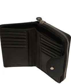 Tara' Black Leather Purse