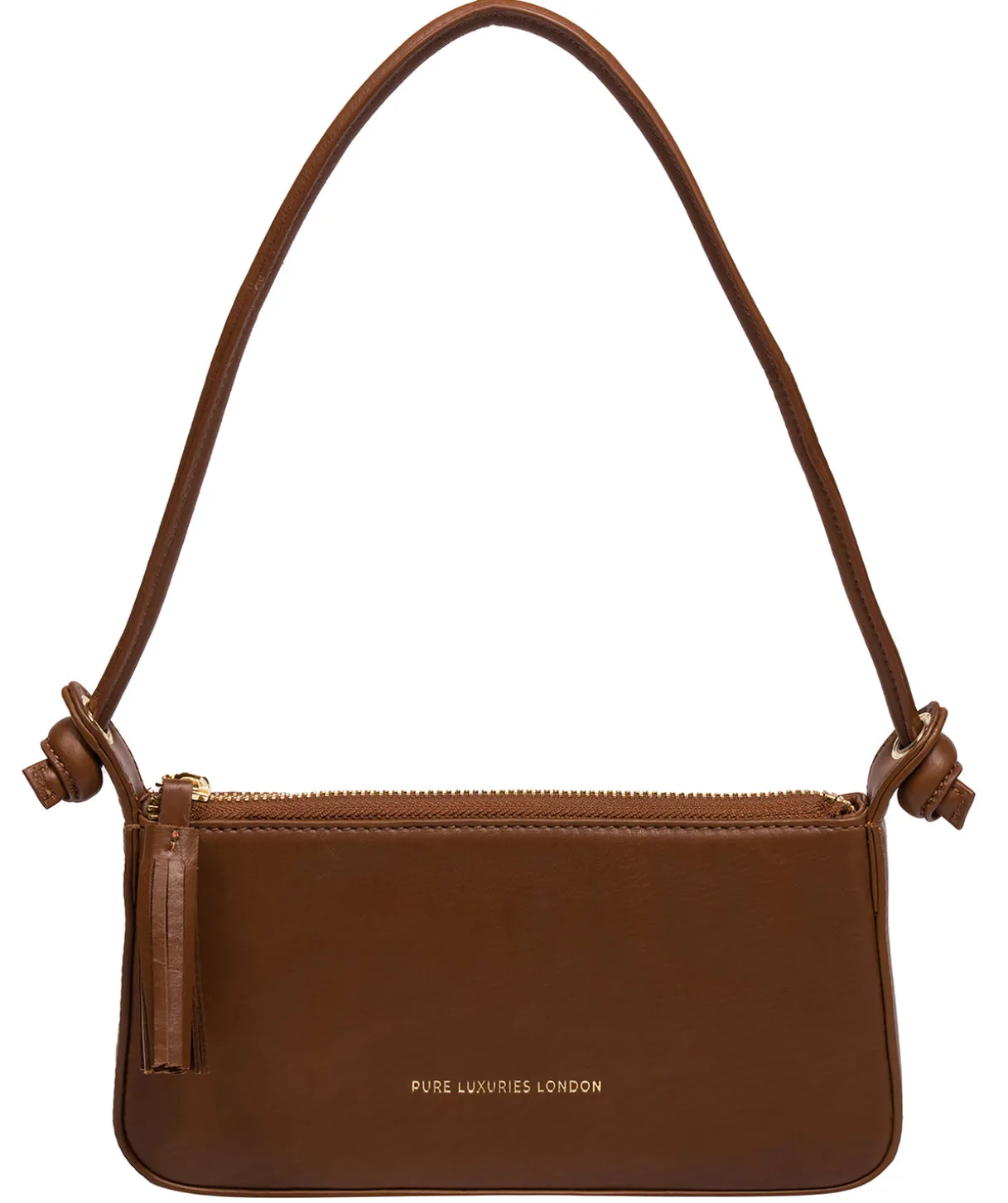 Taylor' Chestnut Nappa Leather Evening Phone Bag