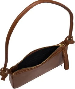 Taylor' Chestnut Nappa Leather Evening Phone Bag