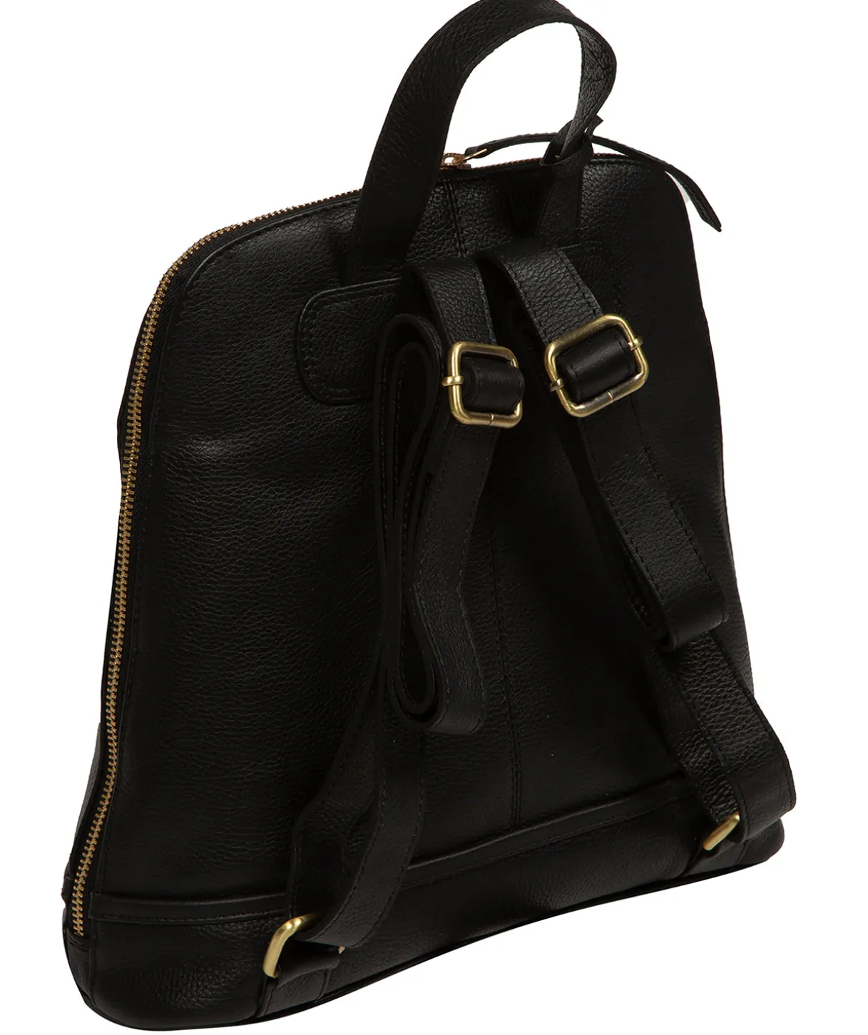 Theodora' Black Leather Backpack