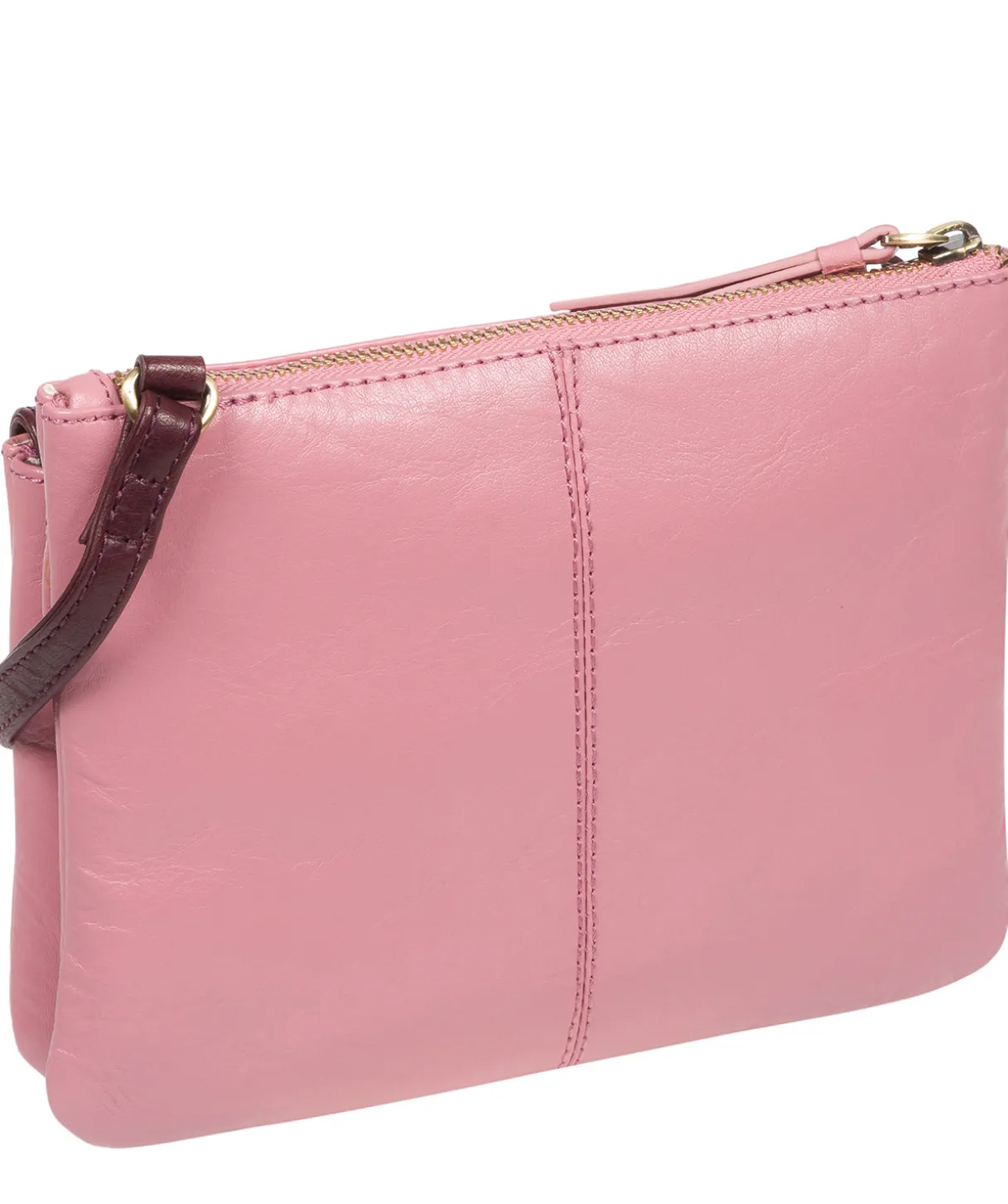 Tillie' Blush & Plum Leather Cross Body Bag