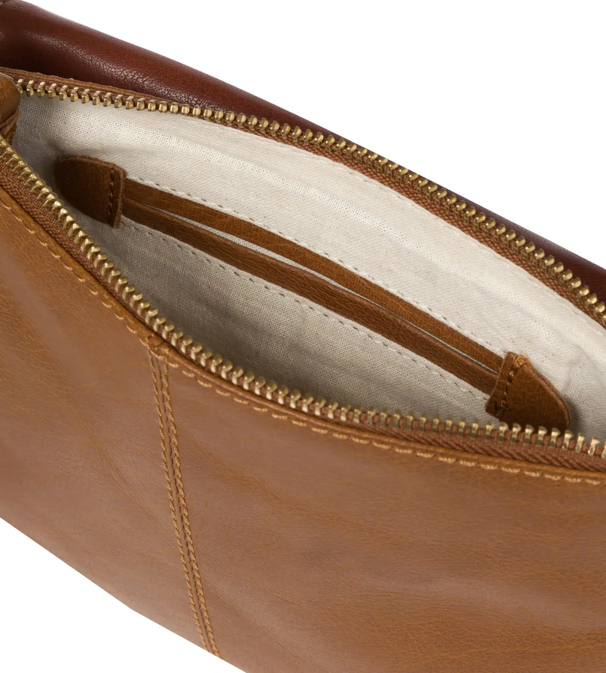 Tillie' Dark Tan & Conker Brown Leather Cross Body Bag