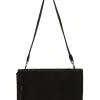 Venetia' Black Leather Grab Clutch Bag