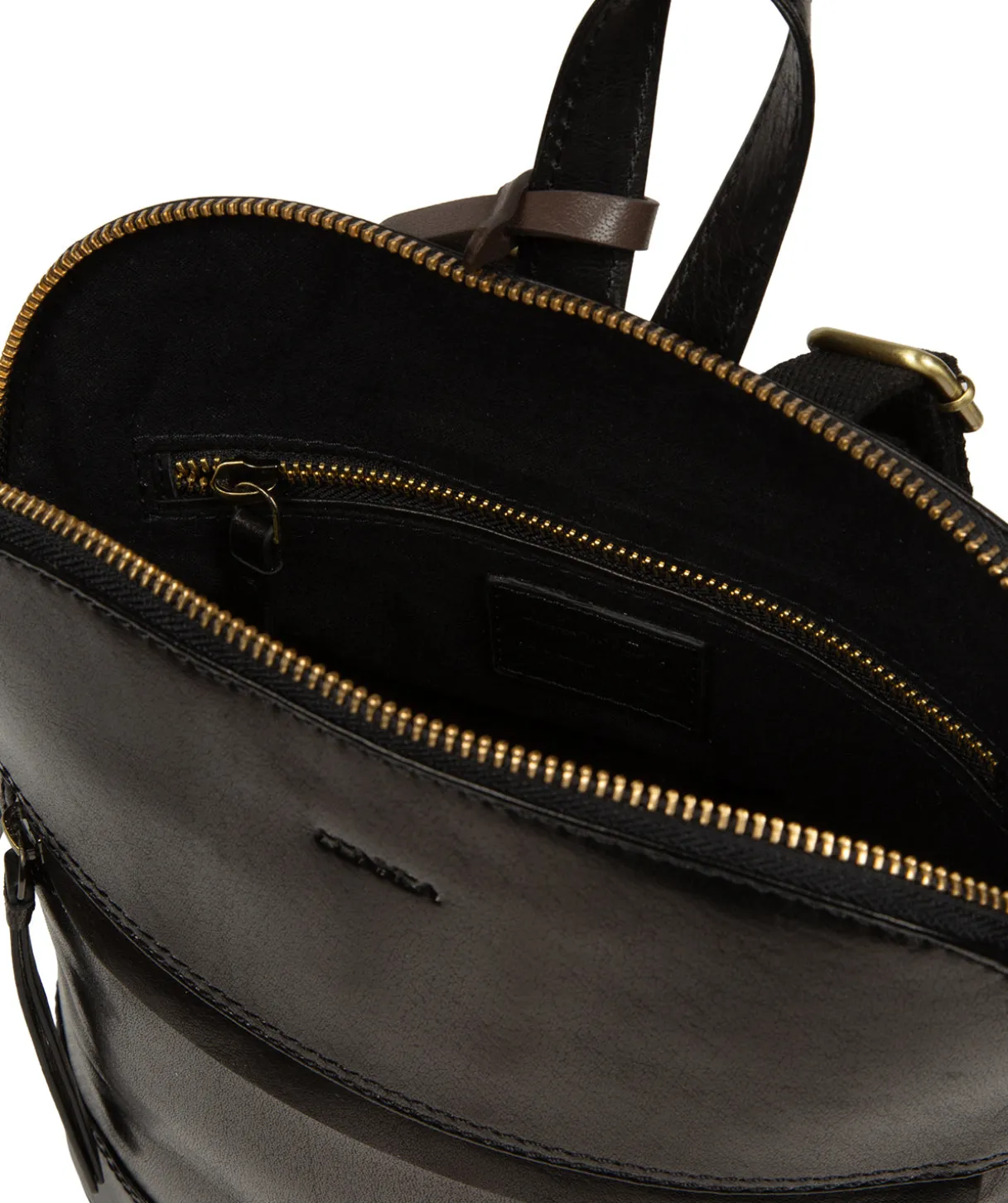 Violetta' Black Leather Backpack