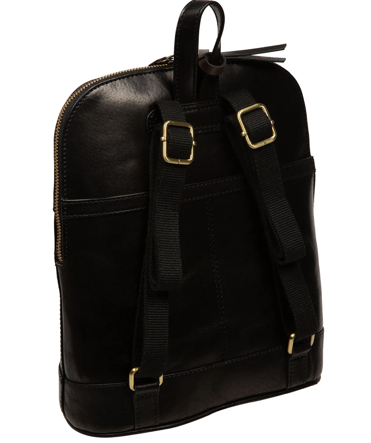 Violetta' Black Leather Backpack