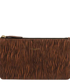 Wilmslow' Animal Print Nappa Leather Clutch Bag