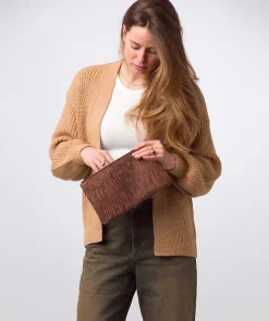 Wilmslow' Animal Print Nappa Leather Clutch Bag