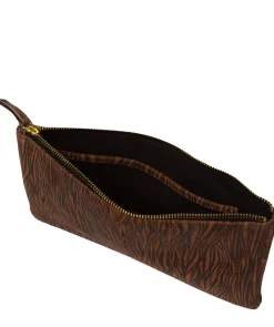 Wilmslow' Animal Print Nappa Leather Clutch Bag