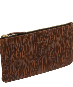 Wilmslow' Animal Print Nappa Leather Clutch Bag