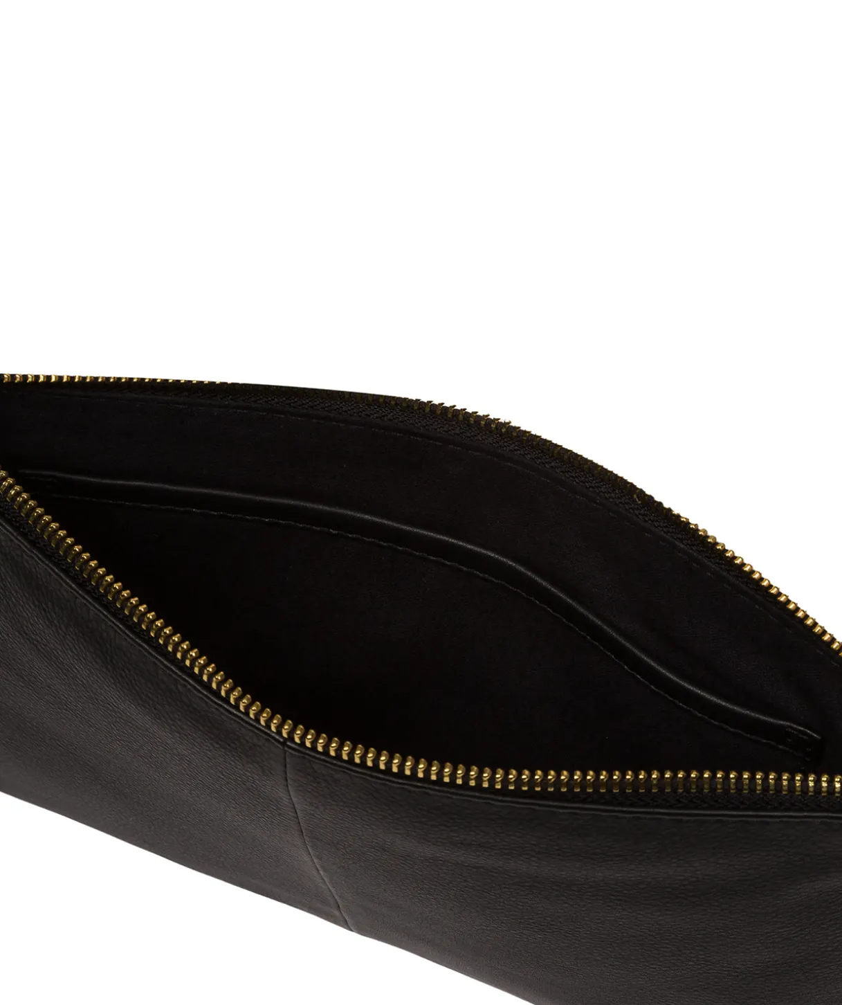 Wilmslow' Black Nappa Leather Clutch Bag