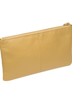 Wilmslow' Metallic Gold Nappa Leather Clutch Bag