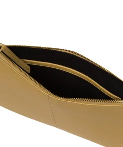 Wilmslow' Metallic Gold Nappa Leather Clutch Bag