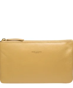 Wilmslow' Metallic Gold Nappa Leather Clutch Bag