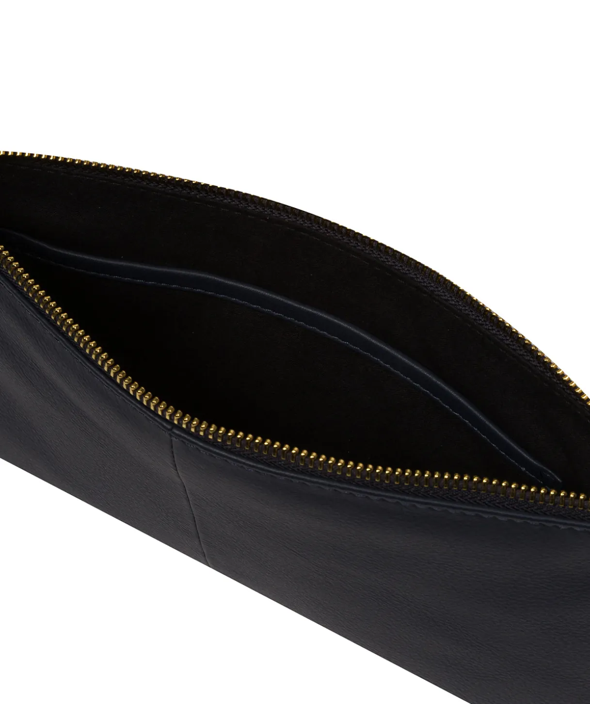 Wilmslow' Navy Nappa Leather Clutch Bag
