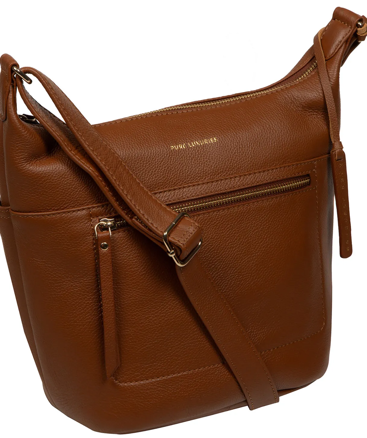 Wittering' Tan Leather Shoulder Bag