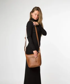 Wittering' Tan Leather Shoulder Bag