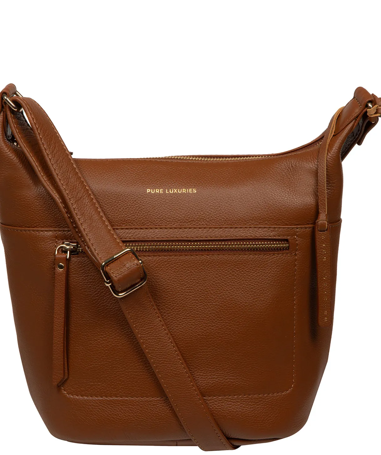 Wittering' Tan Leather Shoulder Bag