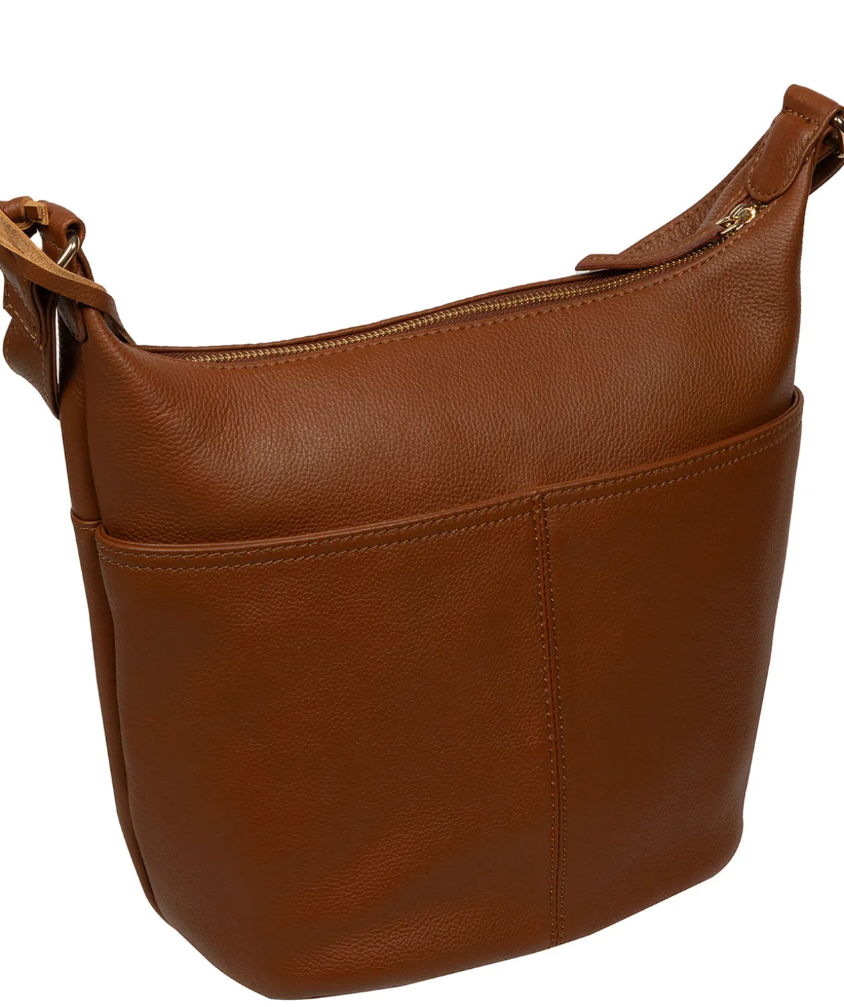 Wittering' Tan Leather Shoulder Bag