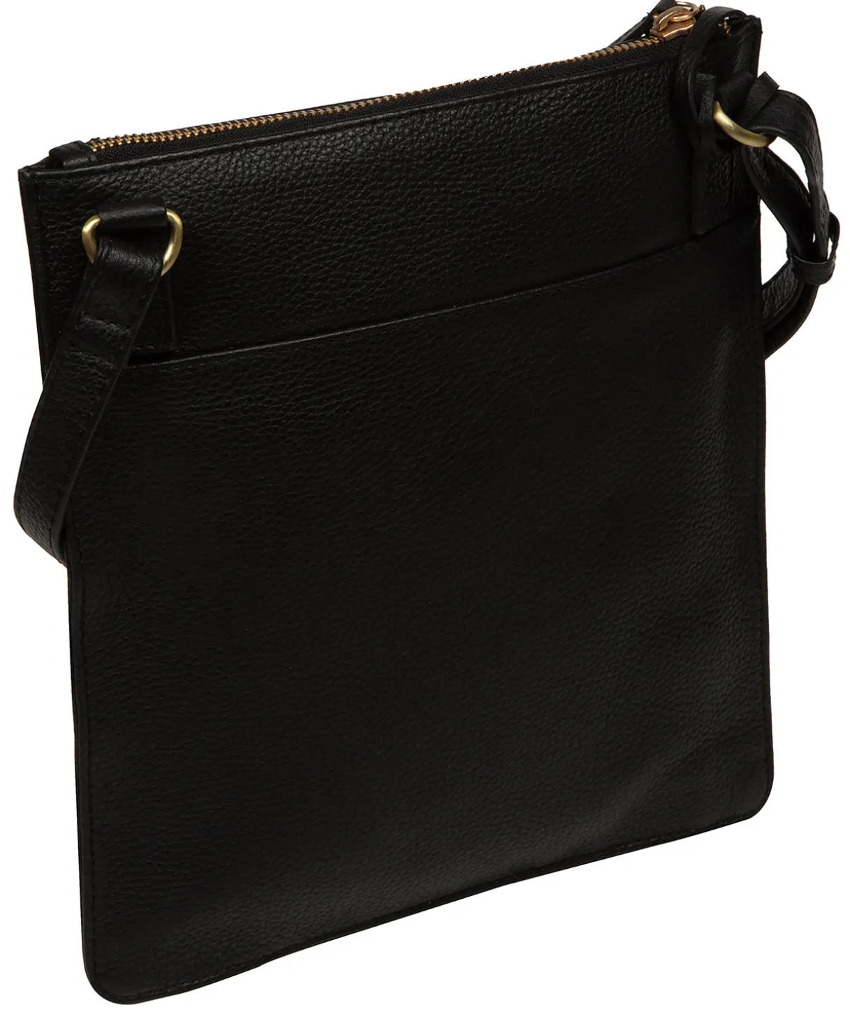Wren' Black Leather Cross Body Bag
