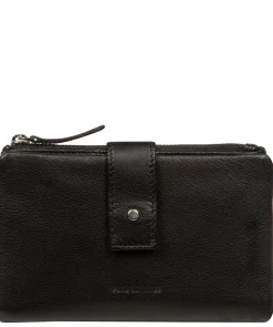 Zaraia' Black Leather Purse