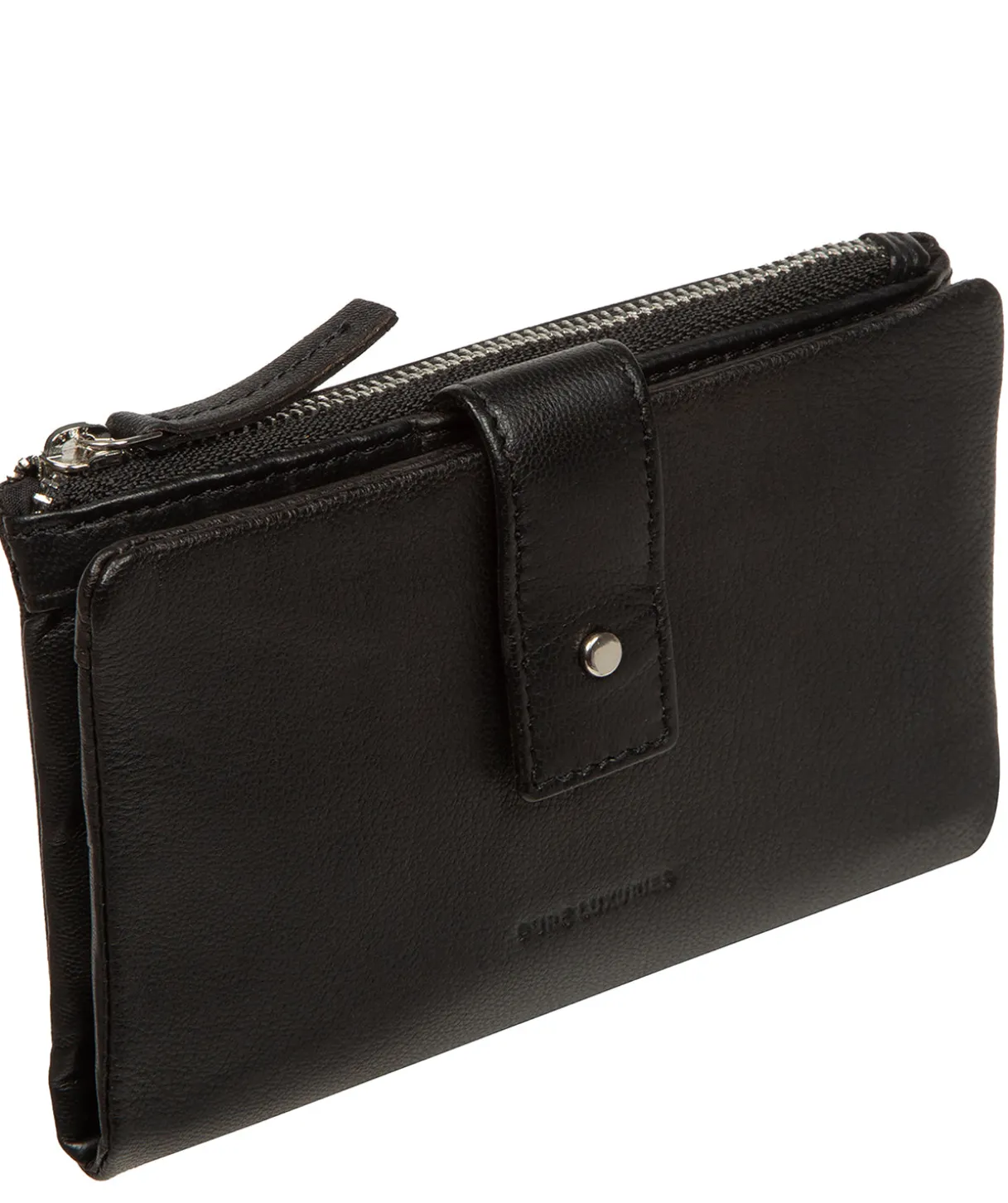 Zaraia' Black Leather Purse