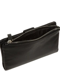 Zaraia' Black Leather Purse