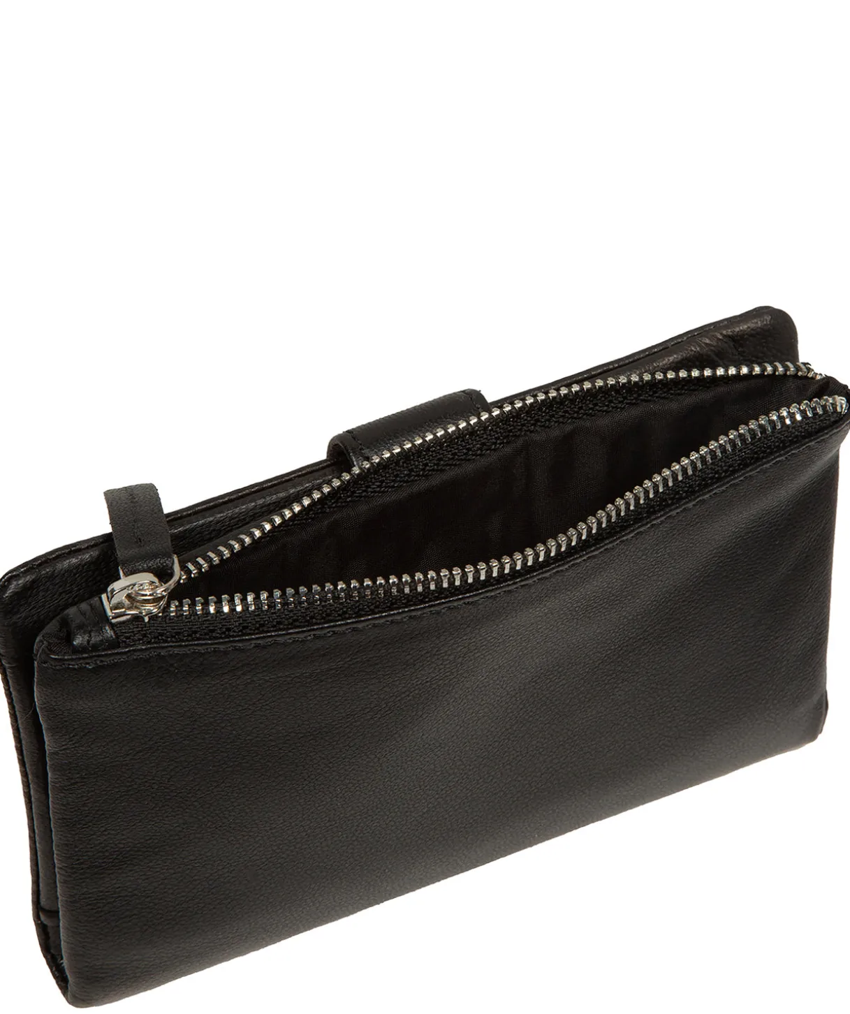 Zaraia' Black Leather Purse