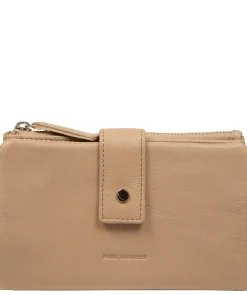 Zaraia' Latte Leather Purse