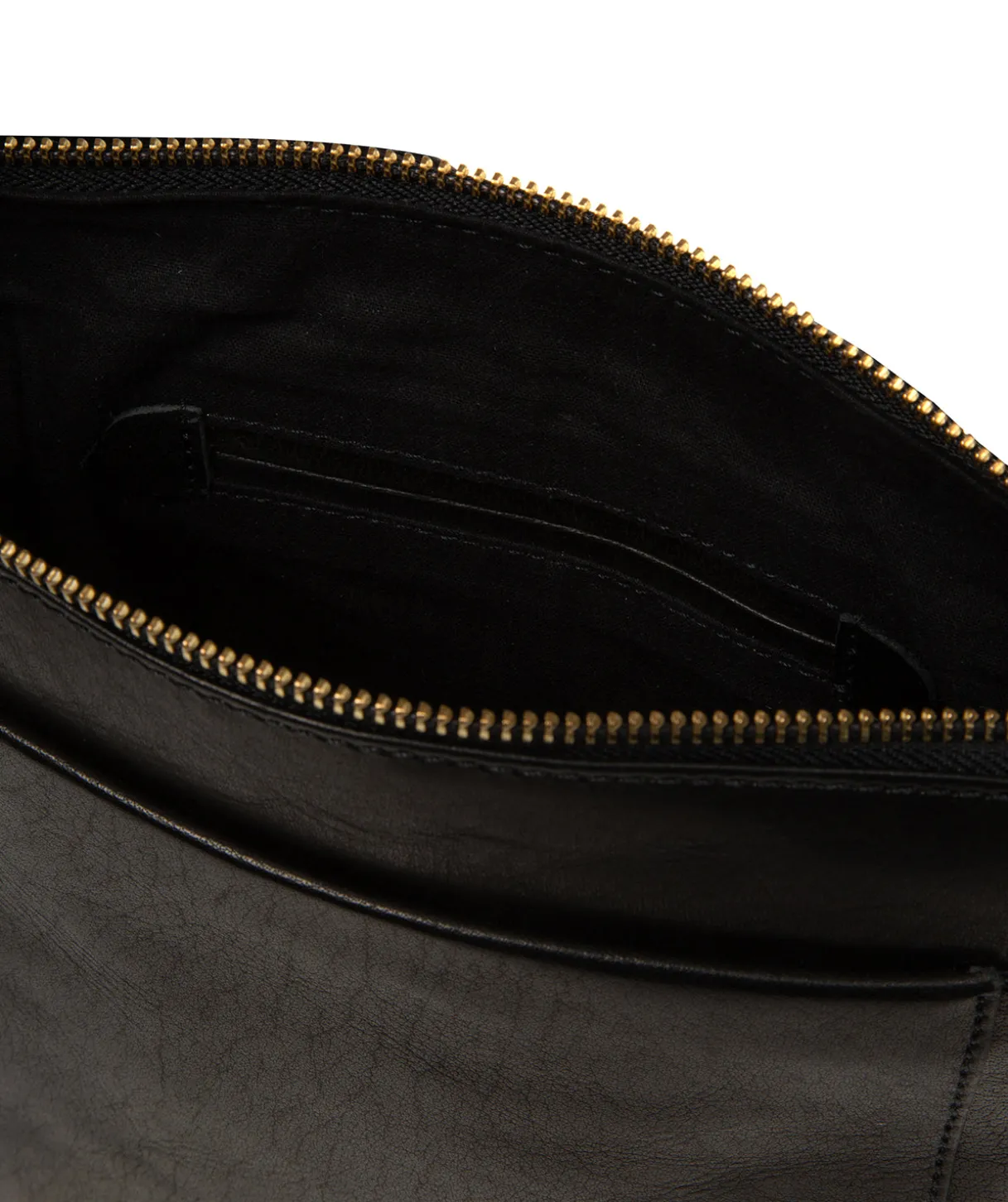 Zarro' Black Leather Shoulder Bag
