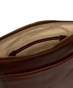 Zarro' Conker Brown Leather Shoulder Bag