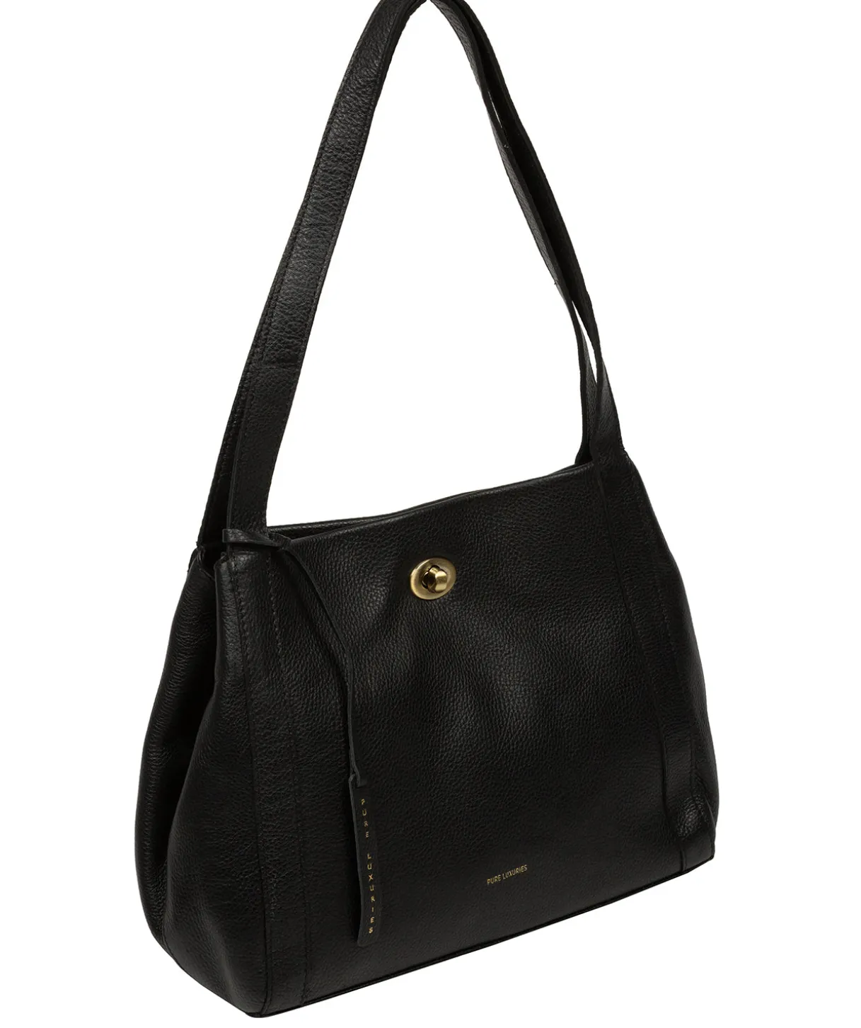 Zoff' Black Leather Handbag