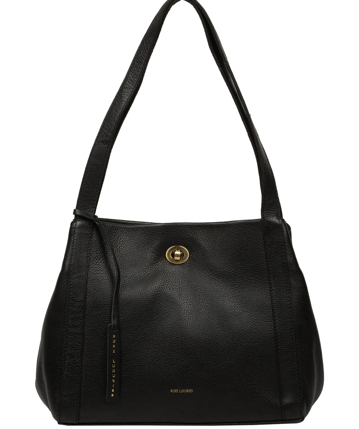 Zoff' Black Leather Handbag