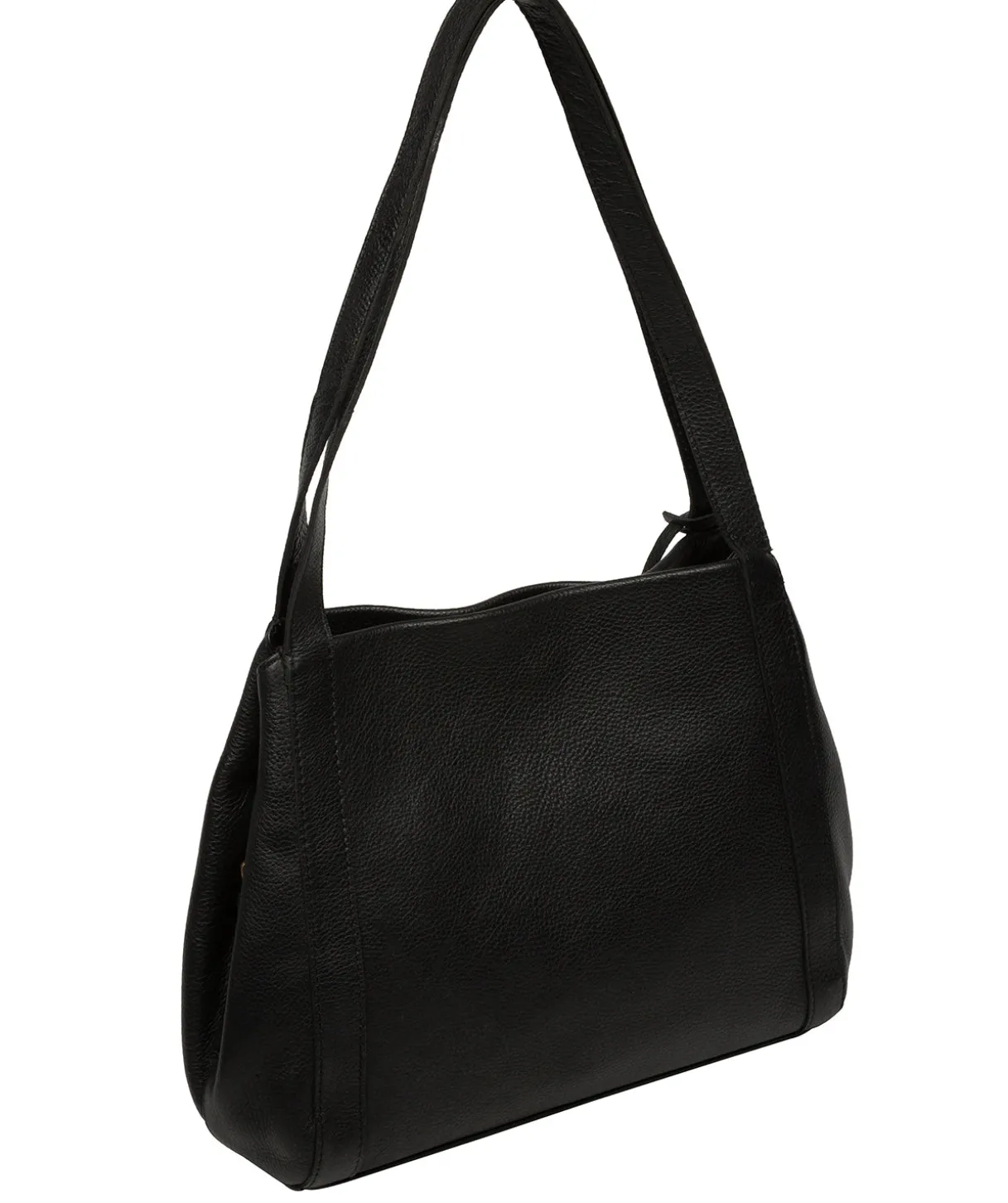 Zoff' Black Leather Handbag