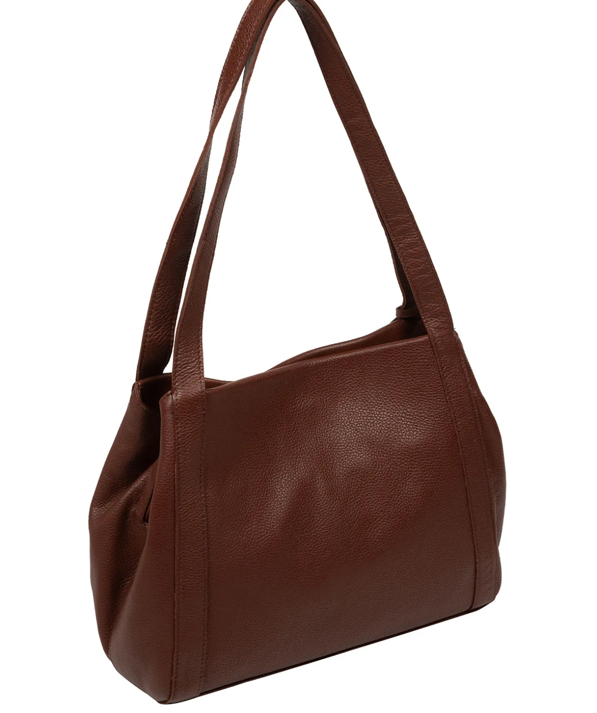 Zoff' Chestnut Leather Handbag