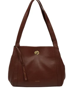 Zoff' Chestnut Leather Handbag